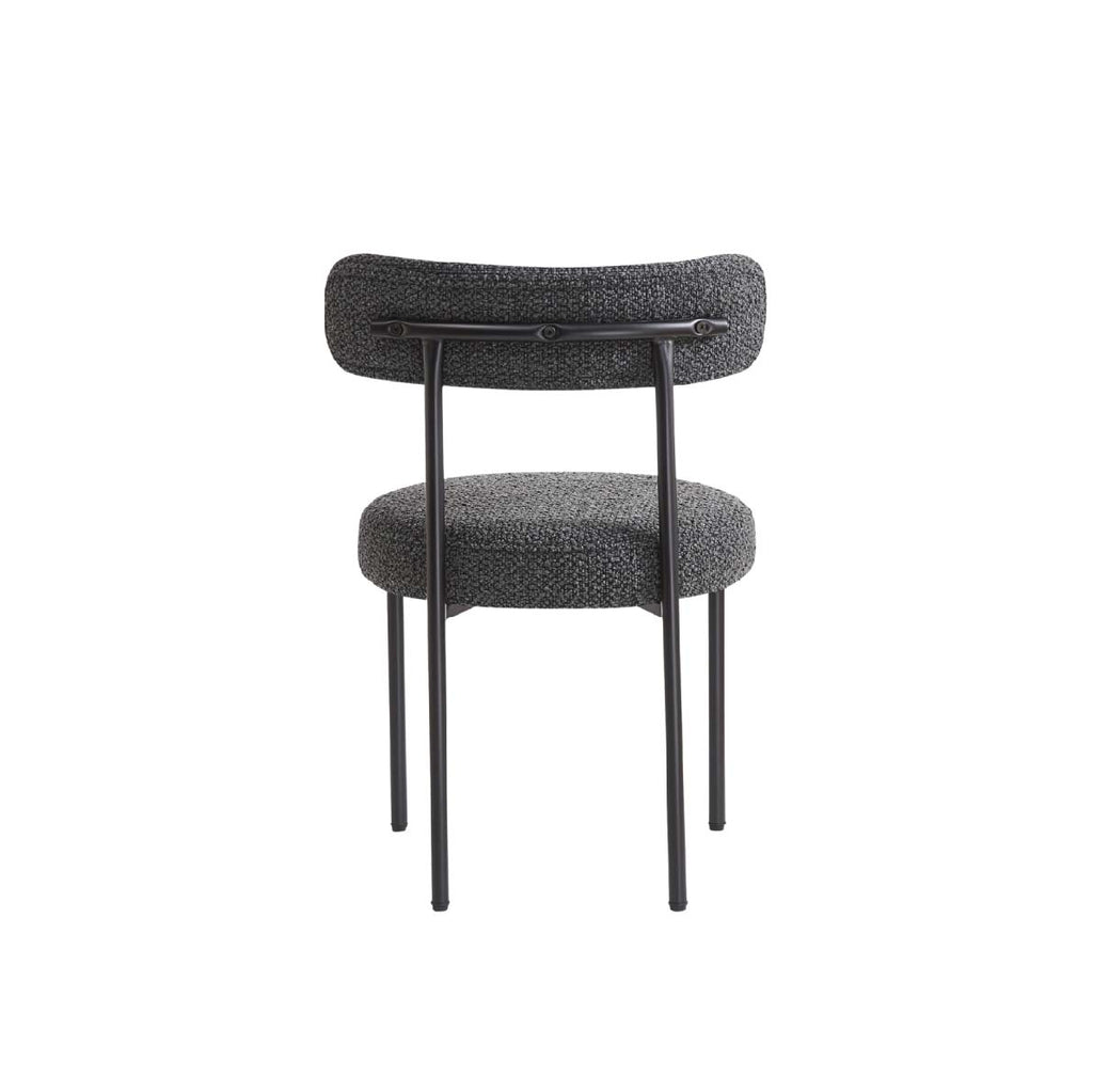Flora Velvet Dining Chair charcoal