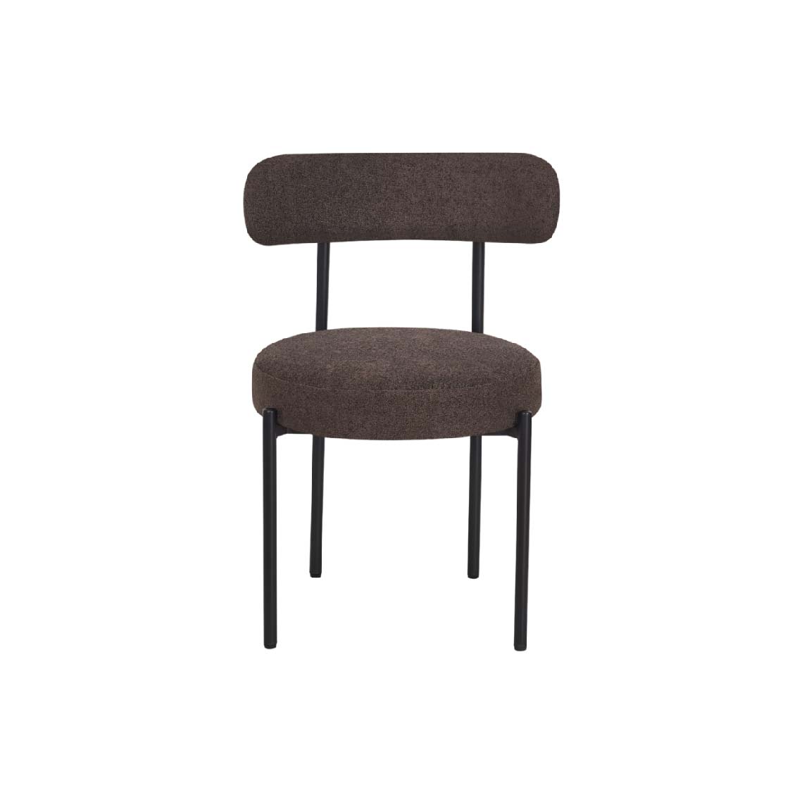 Flora Velvet Dining Chair chocolate