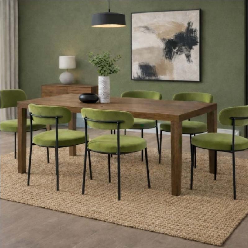 Flora Velvet Dining Chair olive