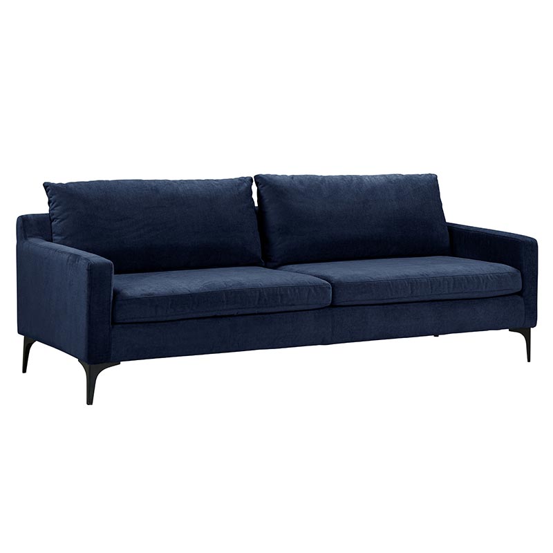 Himbleton Blue Upholstered Sofa 