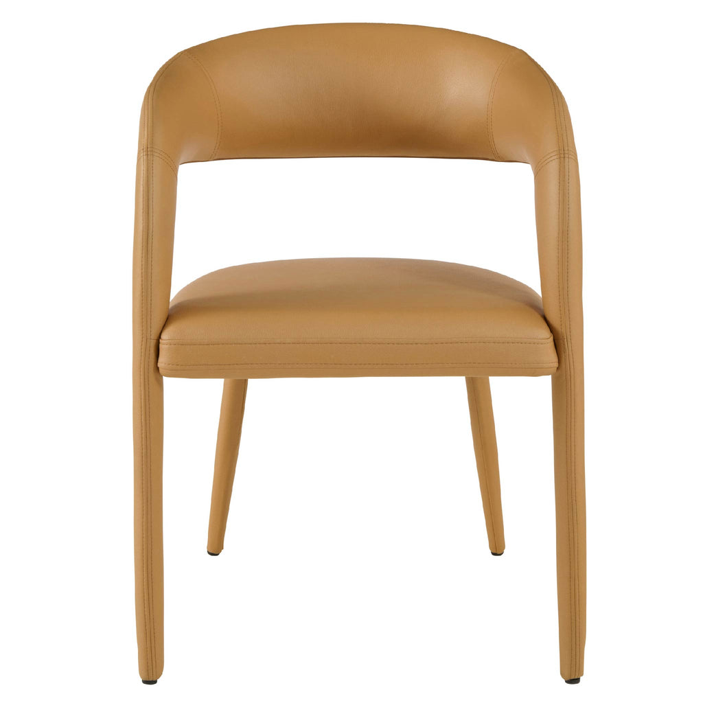Oban Vegan Leather Dining Chair Camel